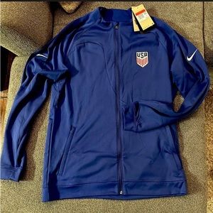 $105.00 NIKE USMNT USA SOCCER MENS PLAYER ISSUE TRAINING JACKET LARGE